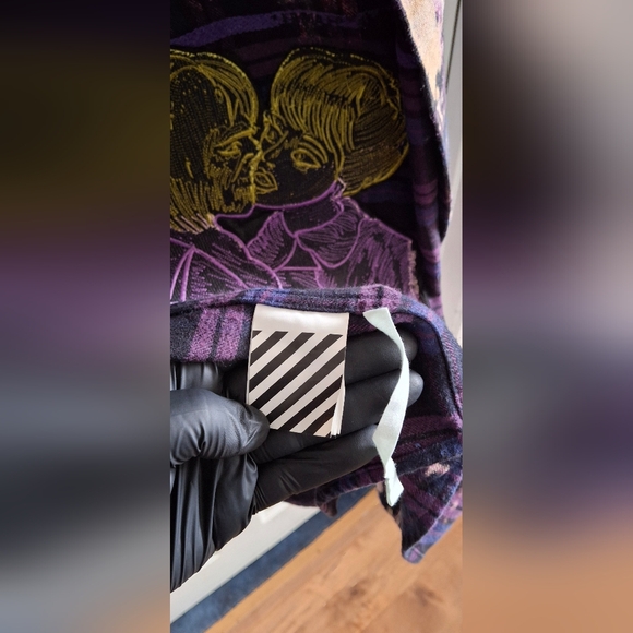 OFF WHITE FLANNEL CHECK SHIRT - Picture 10 of 15